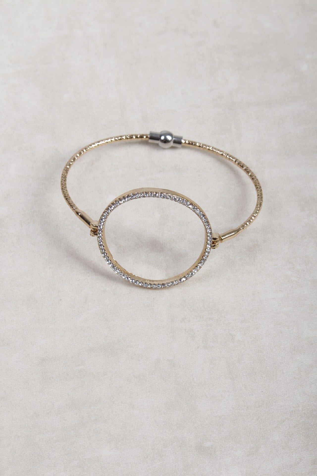 Evy - Armband m. cirkel, Guld