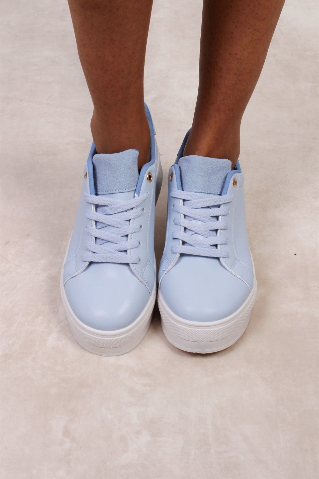Platå sneakers, Blå