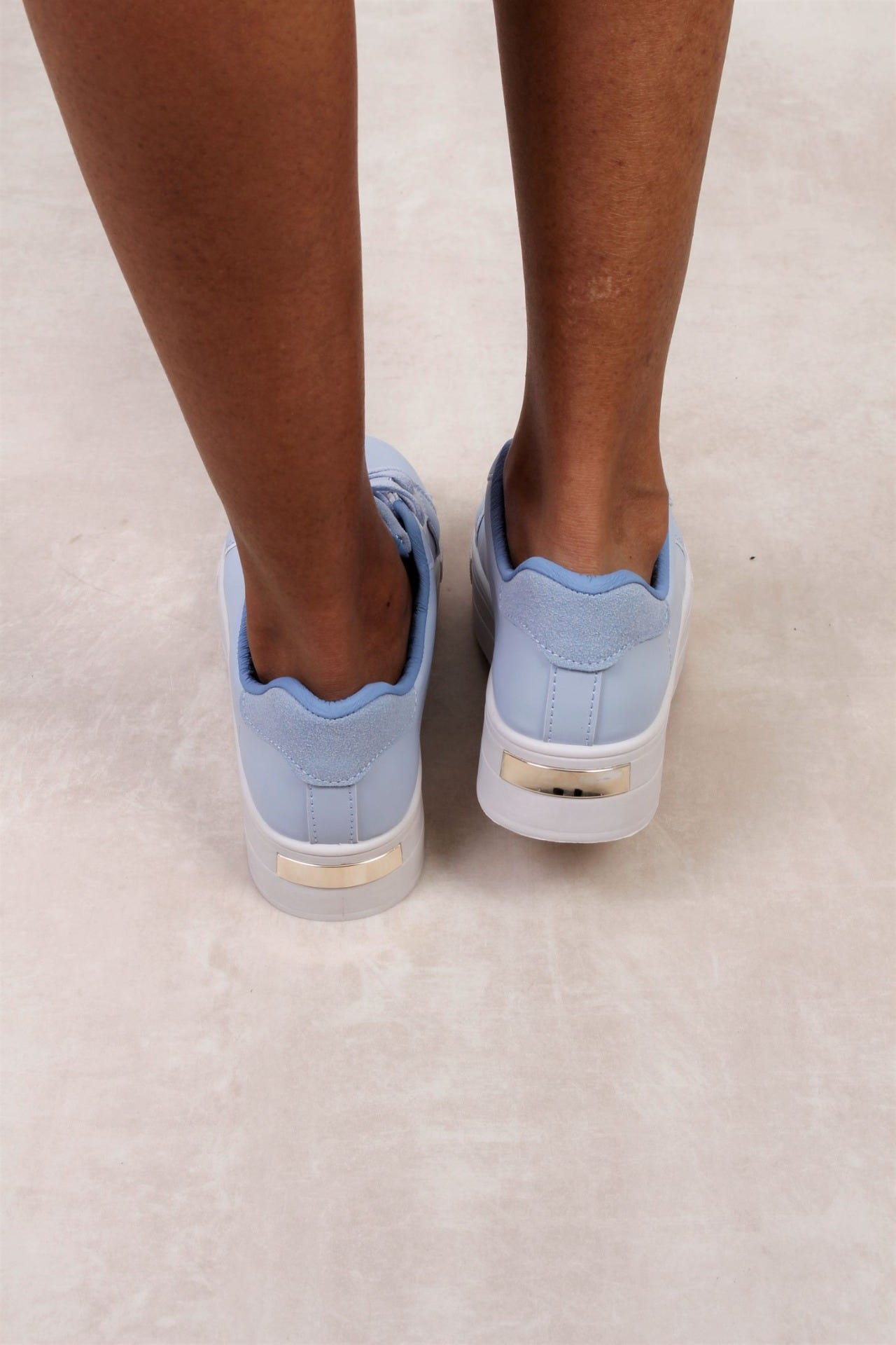 Platå sneakers, Blå