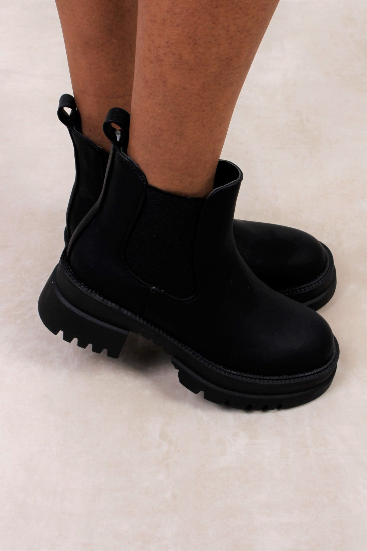 Chunky boots, Svart