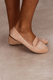 Ballerina med pynte detalje, Beige