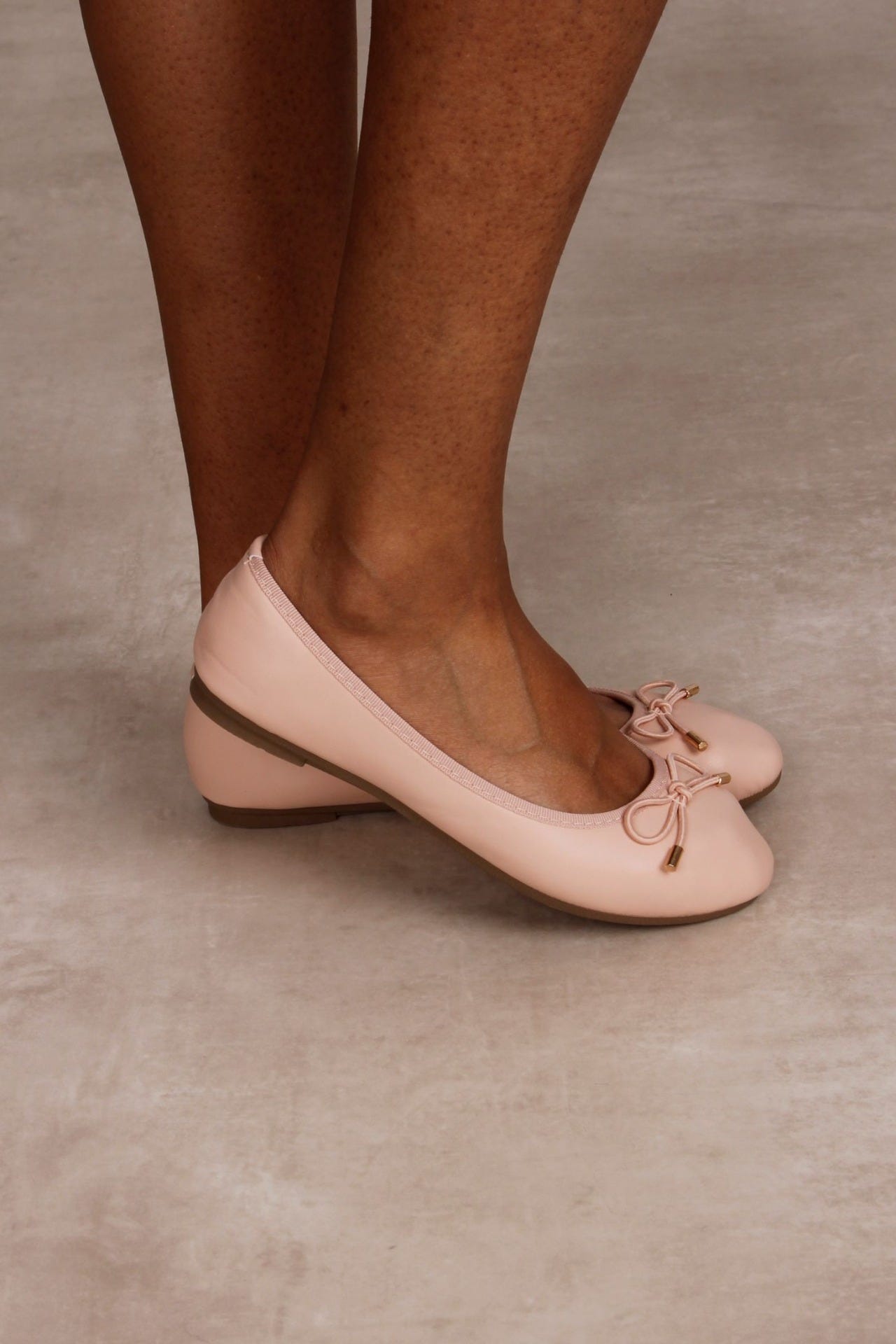 Ballerina m. rosett, Beige