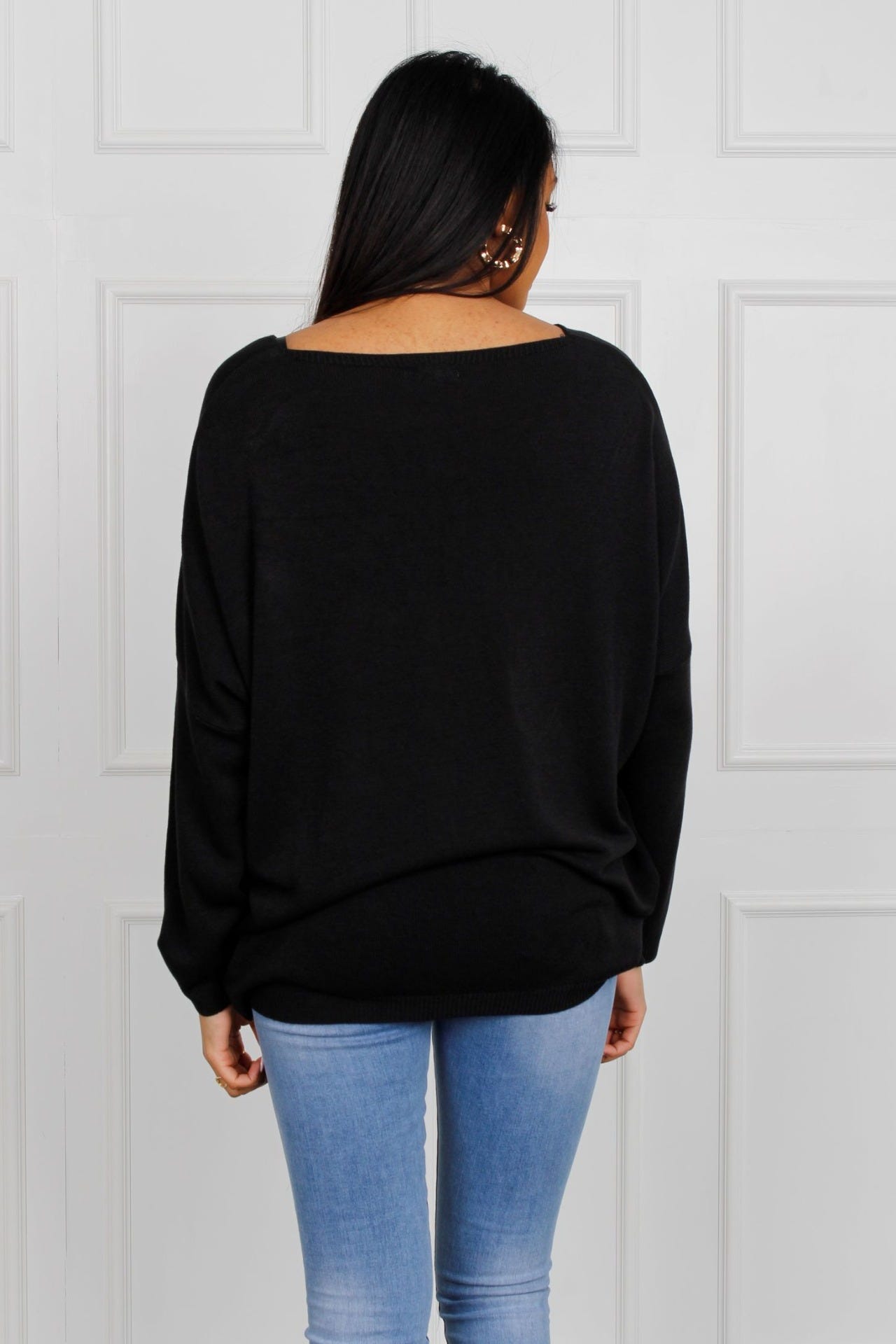 Løs bluse, Sort
