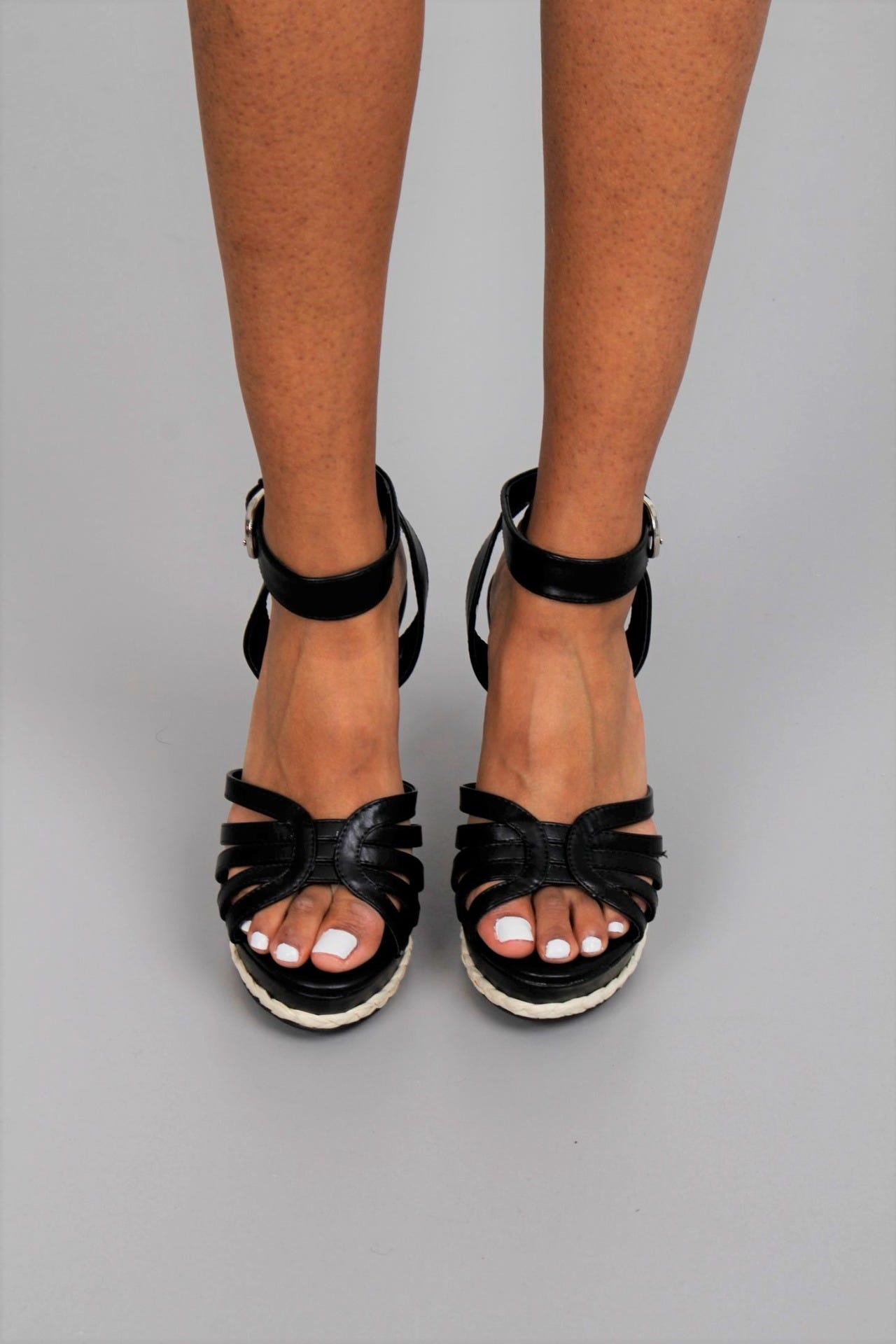 Sandal m. kilklack, Svart 