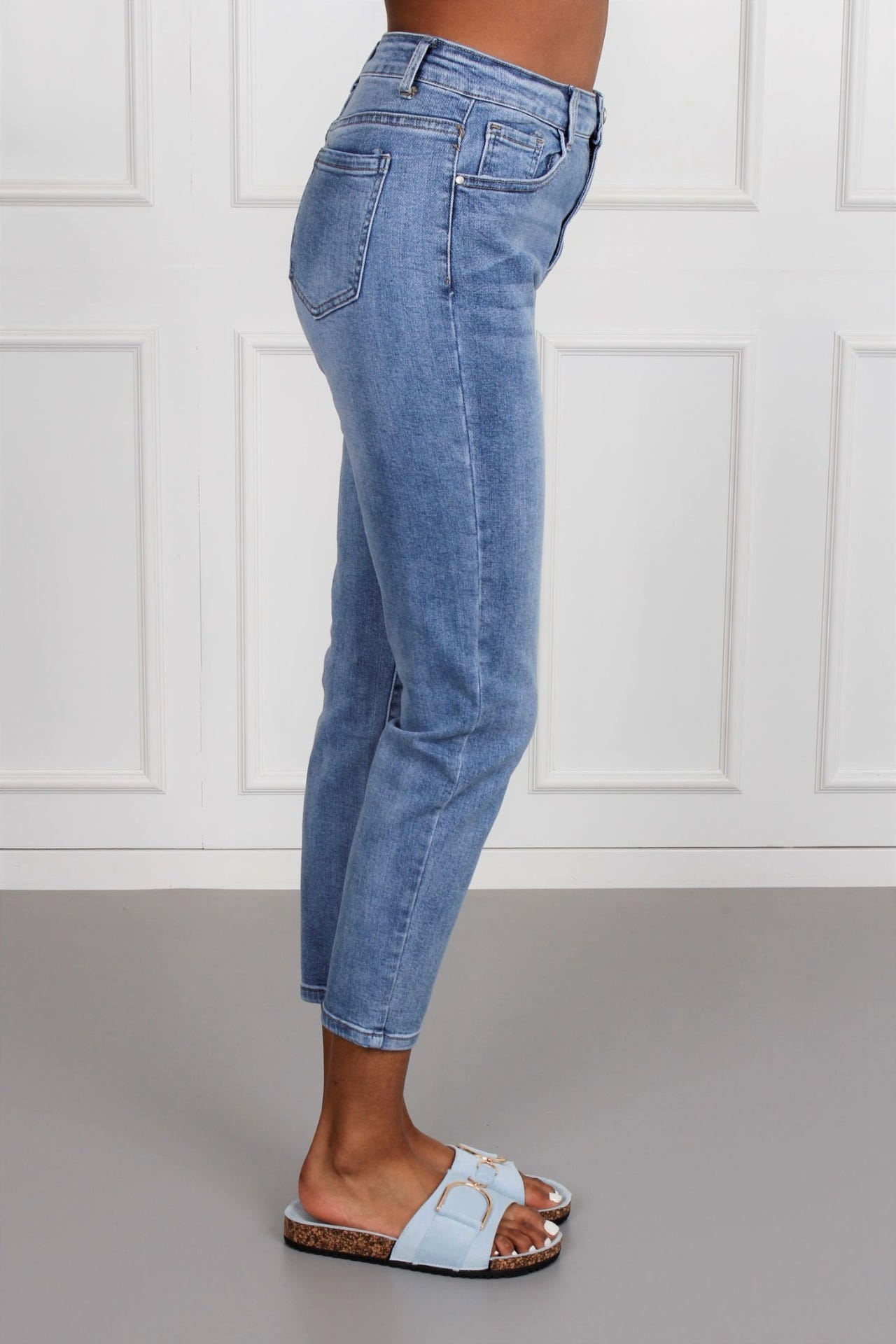 Basic løse jeans, denim