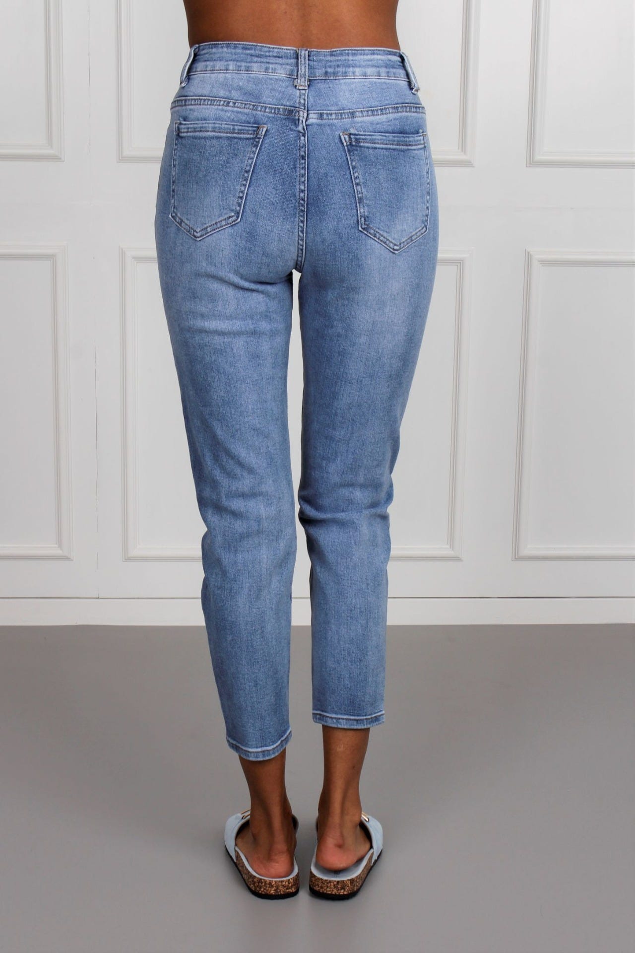 Basic lösa jeans, Denim