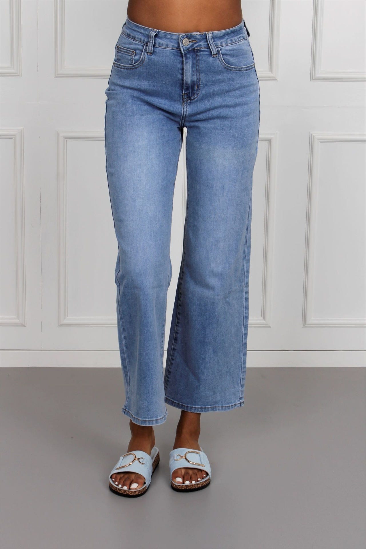 Basic flair jeans, denim