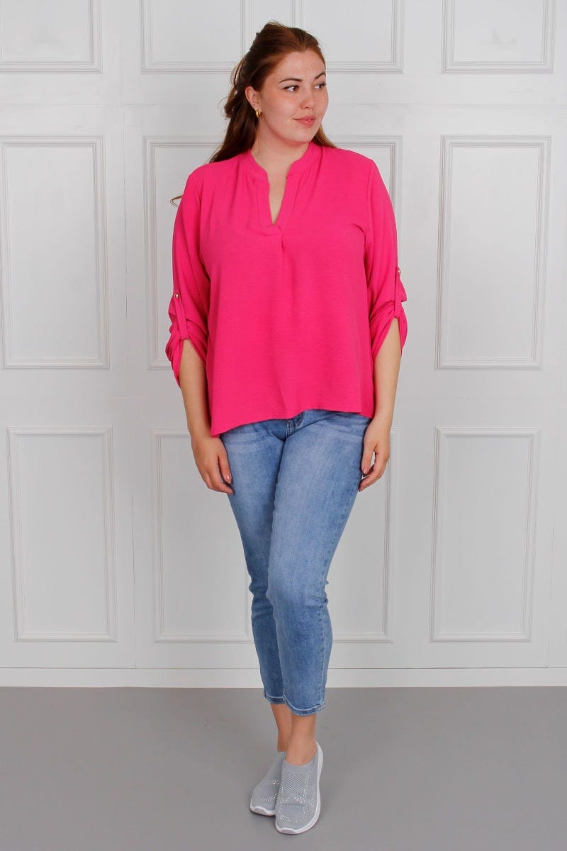 Adeline blus, Fuschia