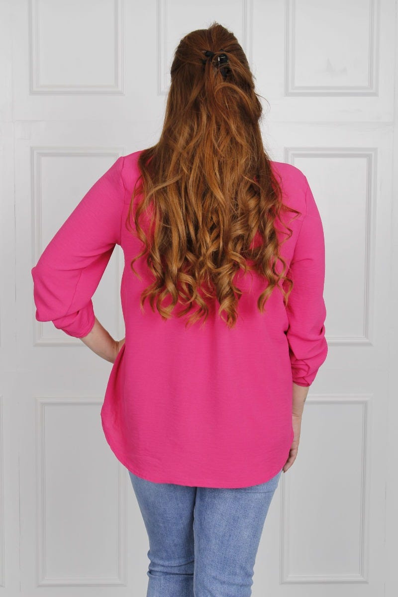 Adeline blus, Fuschia