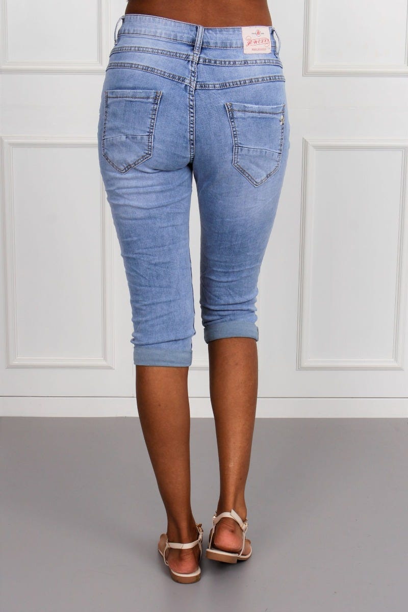 3/4 Jeans m. knappar