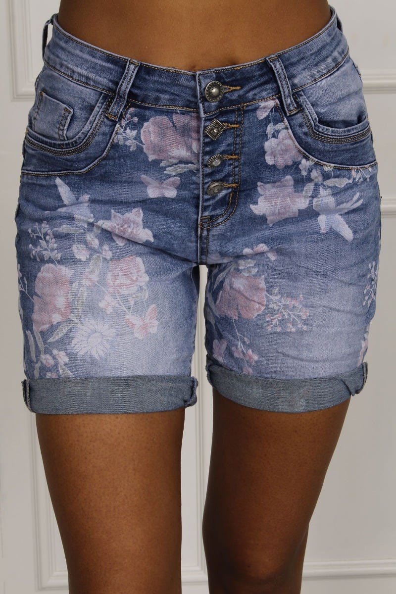 Shorts m. blommor