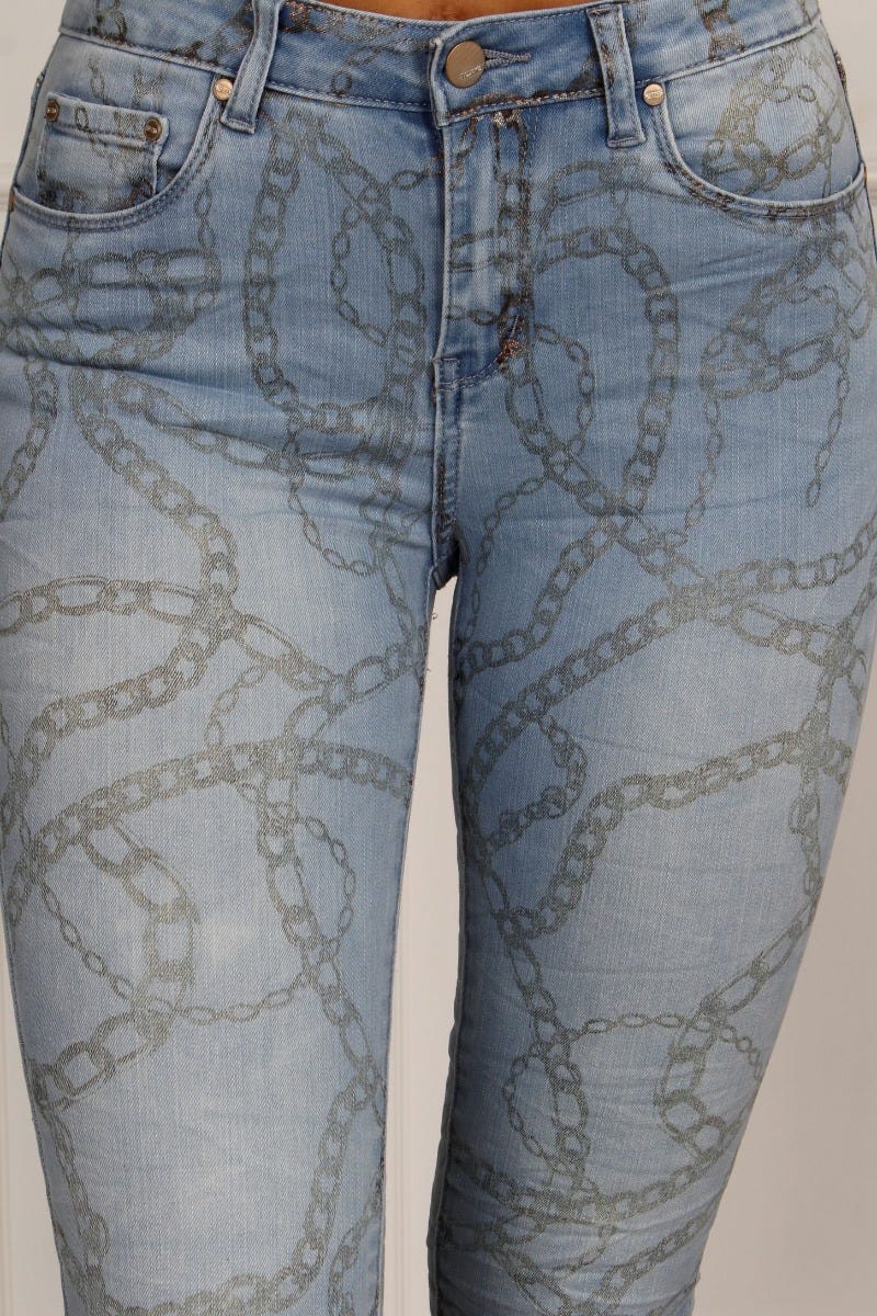 Jeans m. detaljer