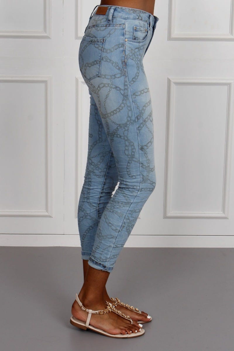 Jeans m. detaljer