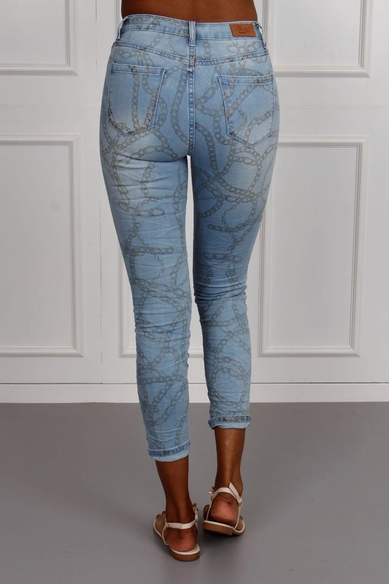 Jeans m. detaljer