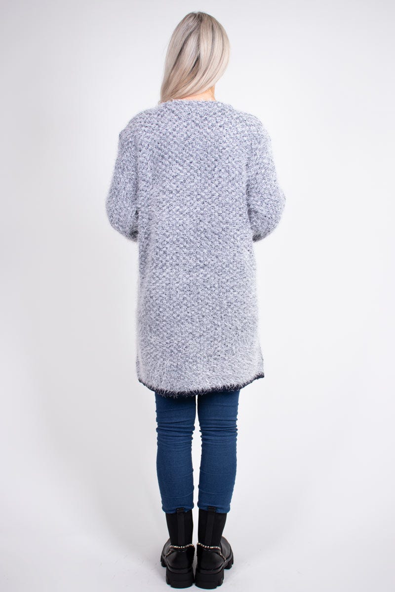 Stickad cardigan, Navy