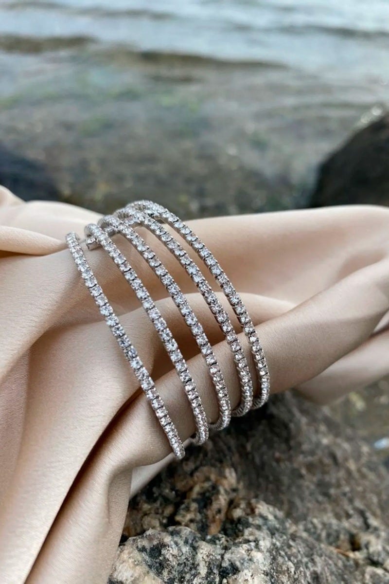 Faith - Armband m. sten, Silver