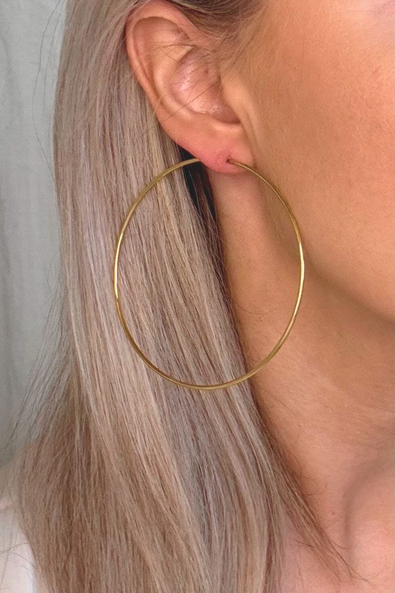 Hoops - Ø 7,5 cm, Guld