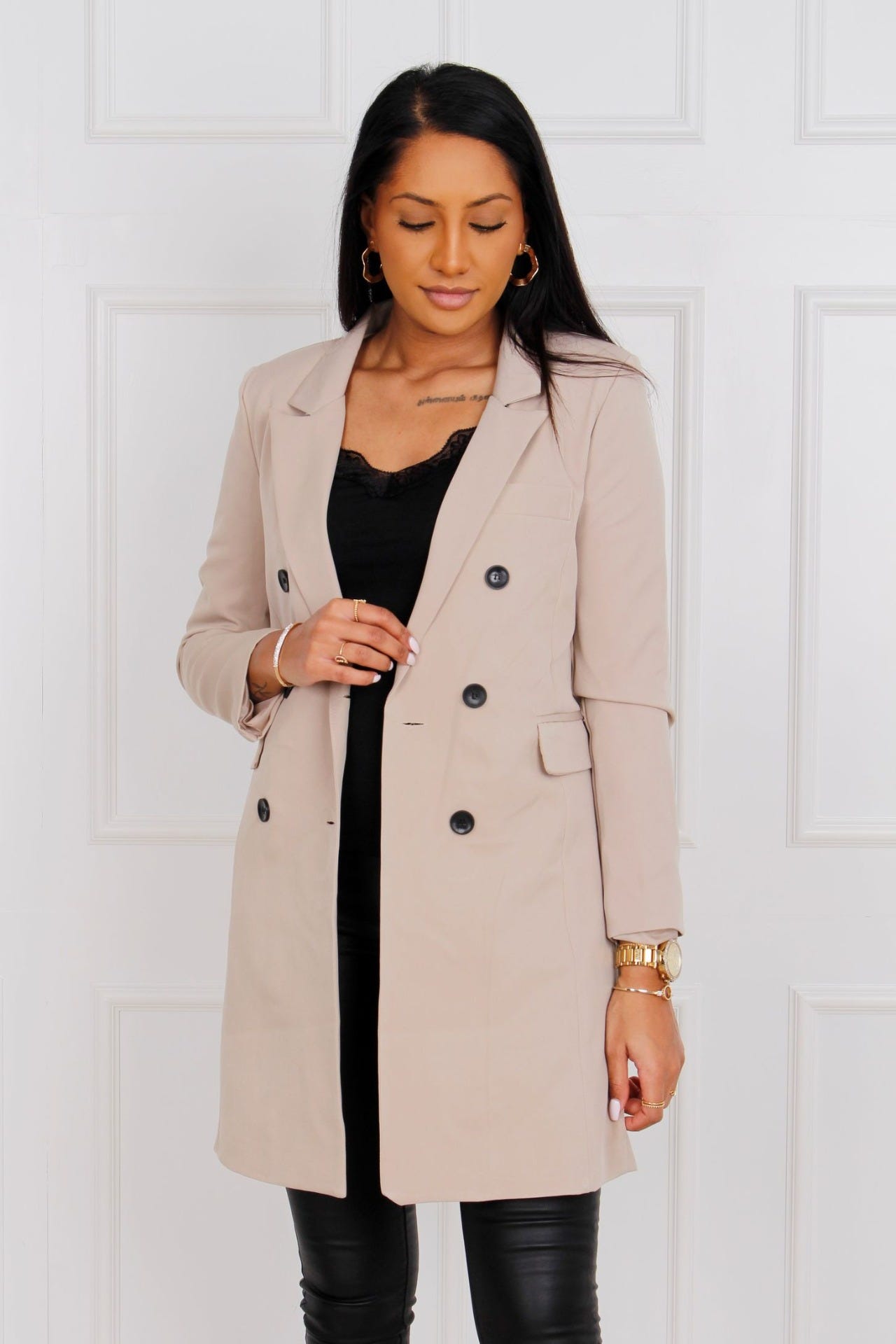 Clara lang blazer, beige