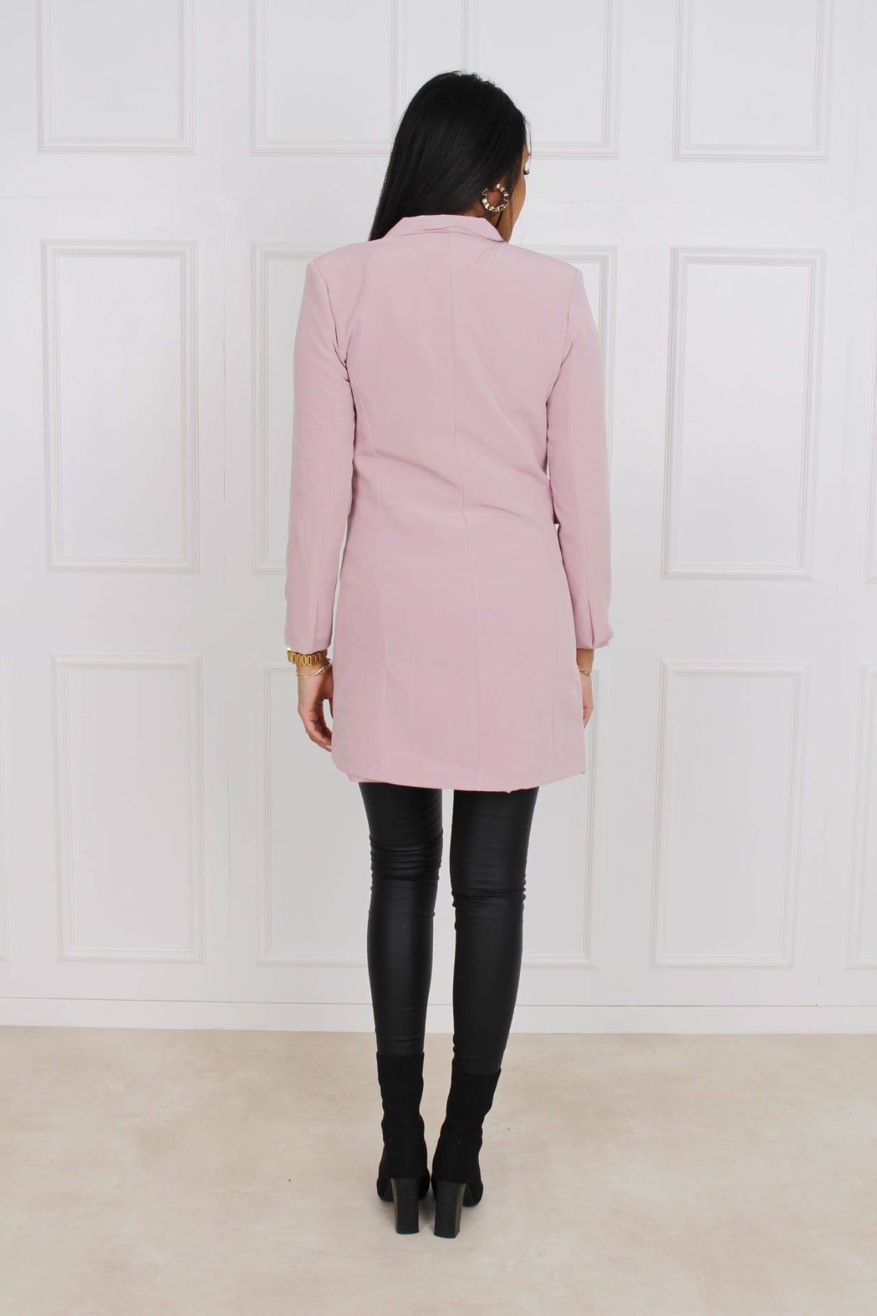 Clara lång blazer, Rosa