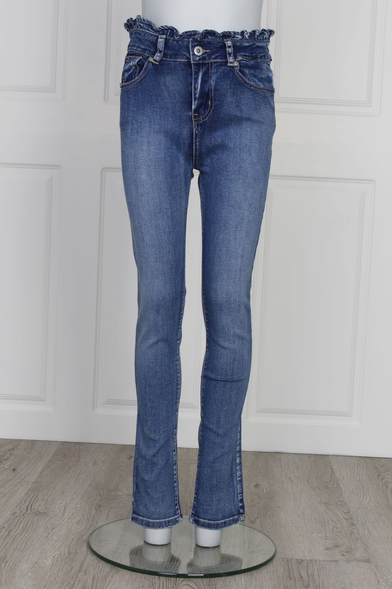 Jeans m. resår, Denim