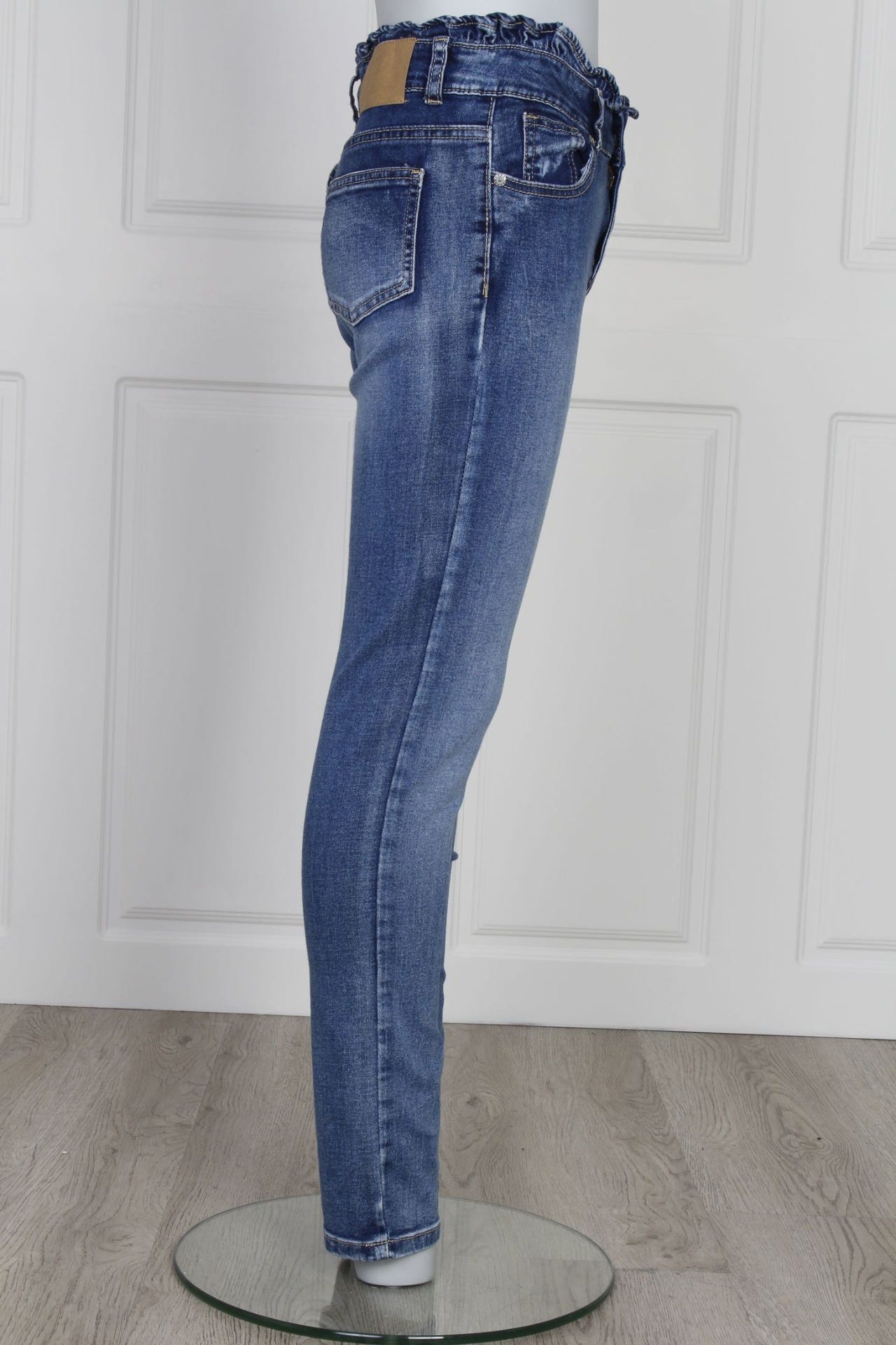 Jeans m. resår, Denim