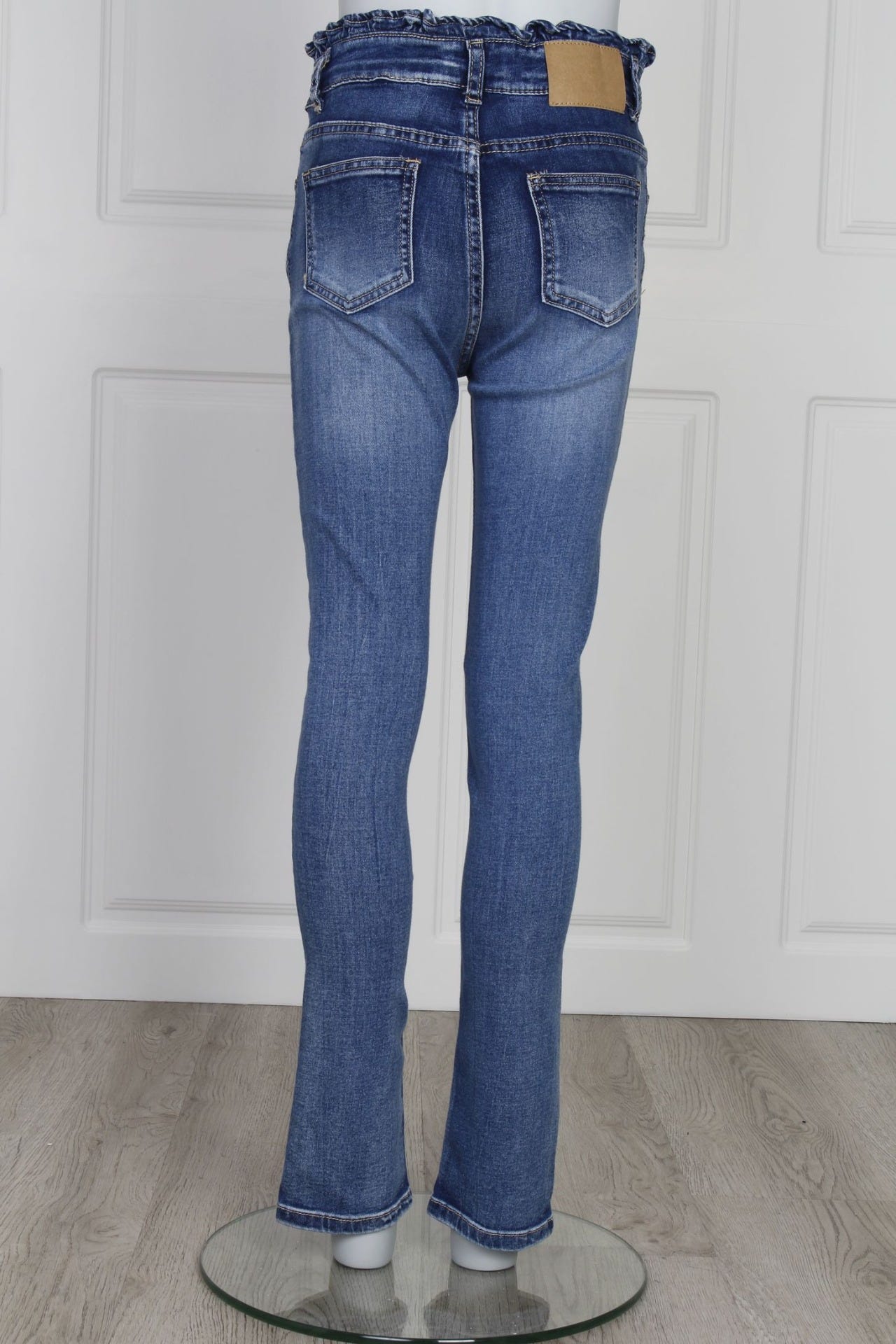 Jeans m. resår, Denim