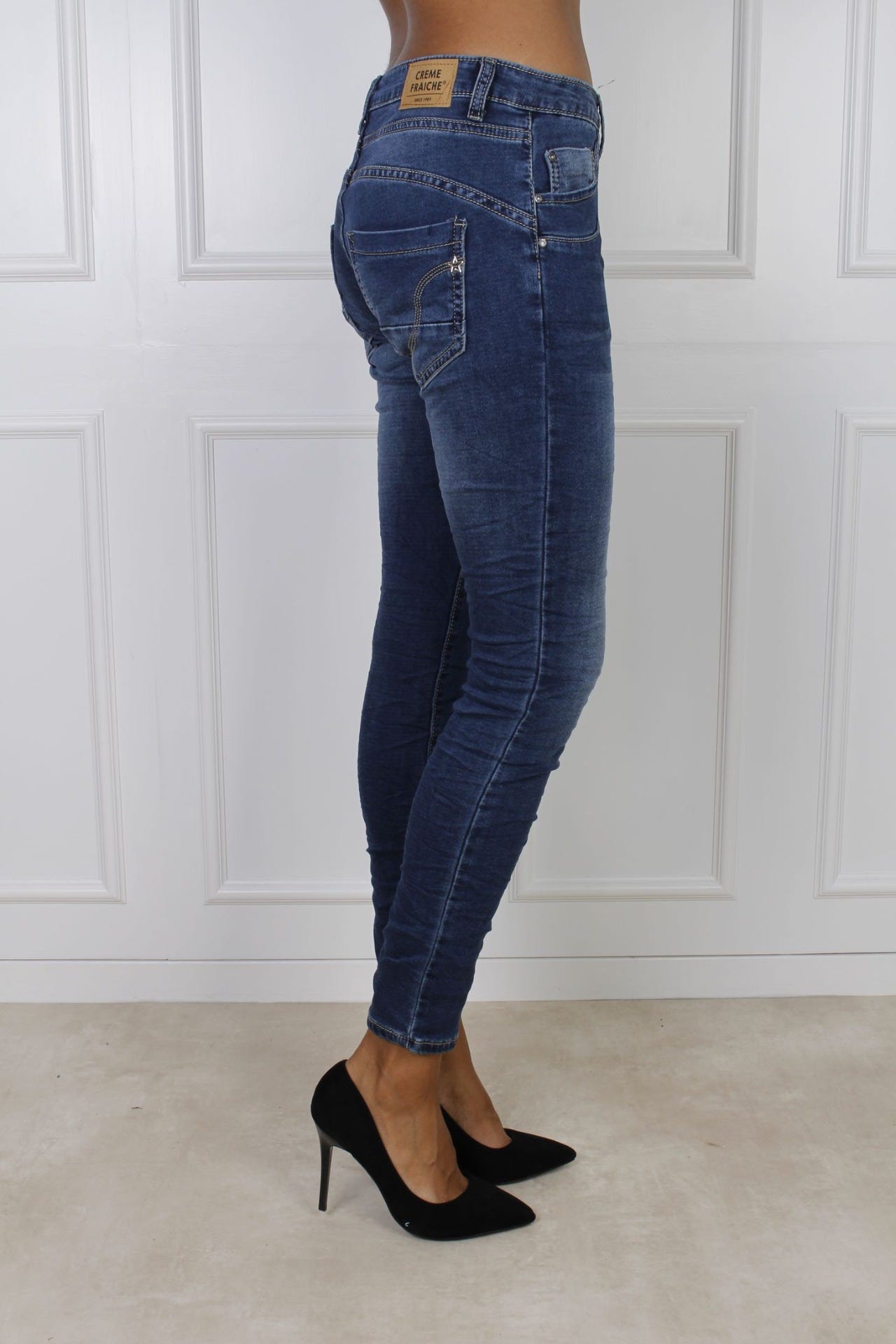 Jeans m. 10 knappar, Denim