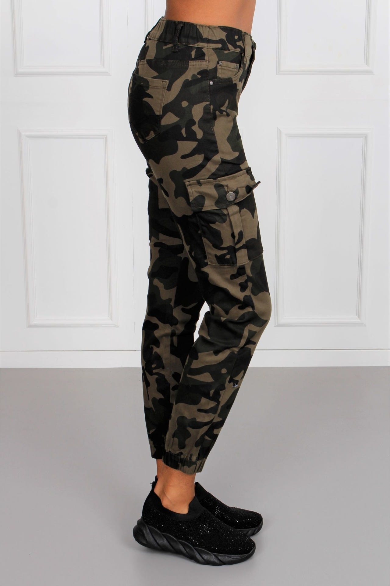 Cargo camouflage jeans, Khaki