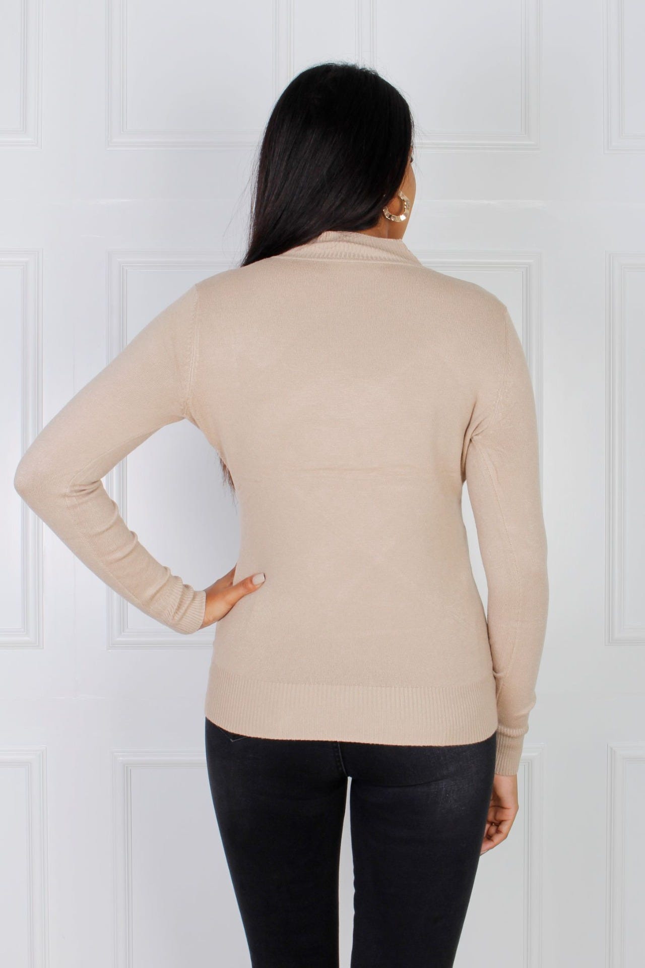 Basis turtleneck, taupe