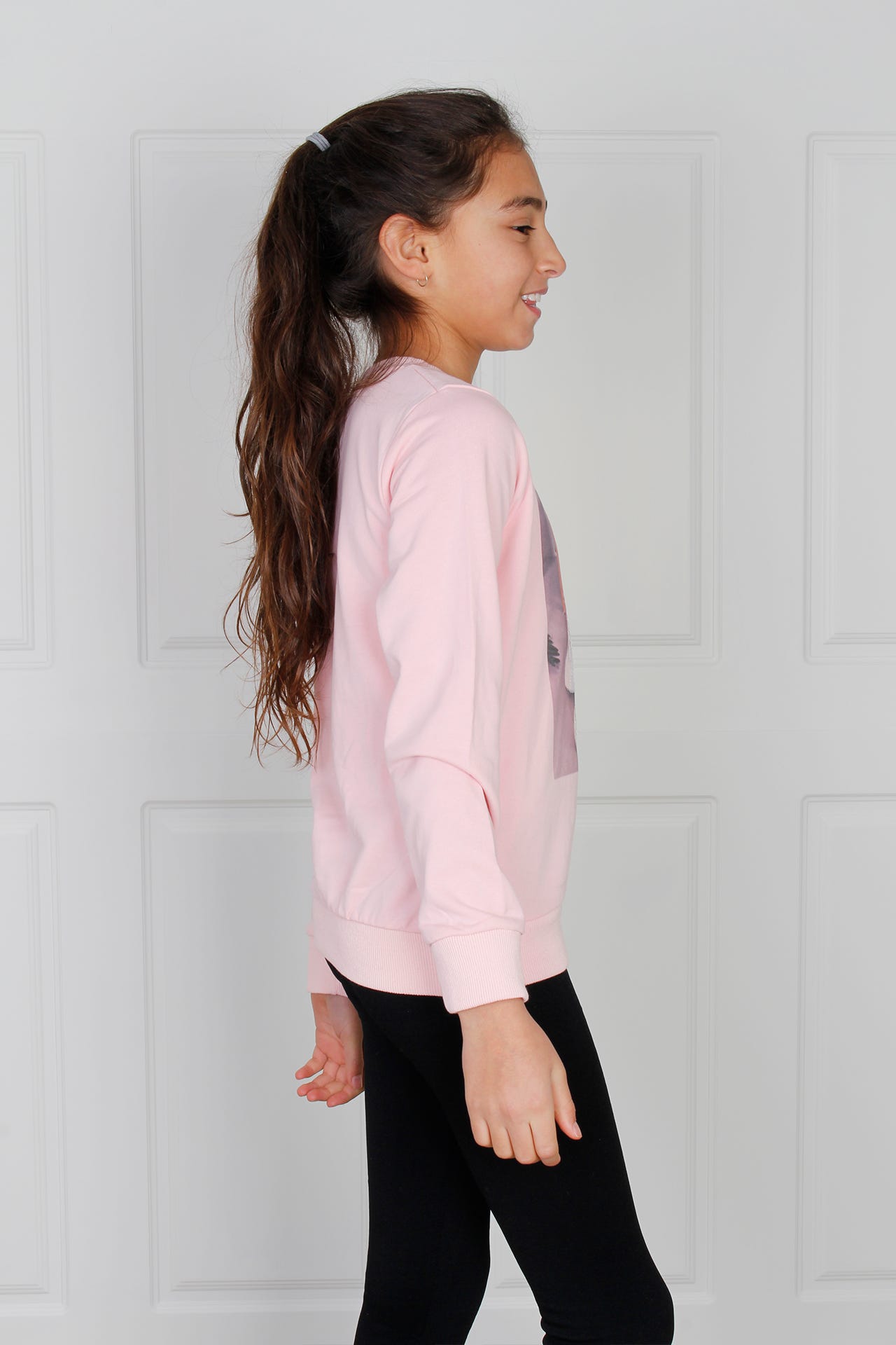 Sweatshirt m. sko, Rosa