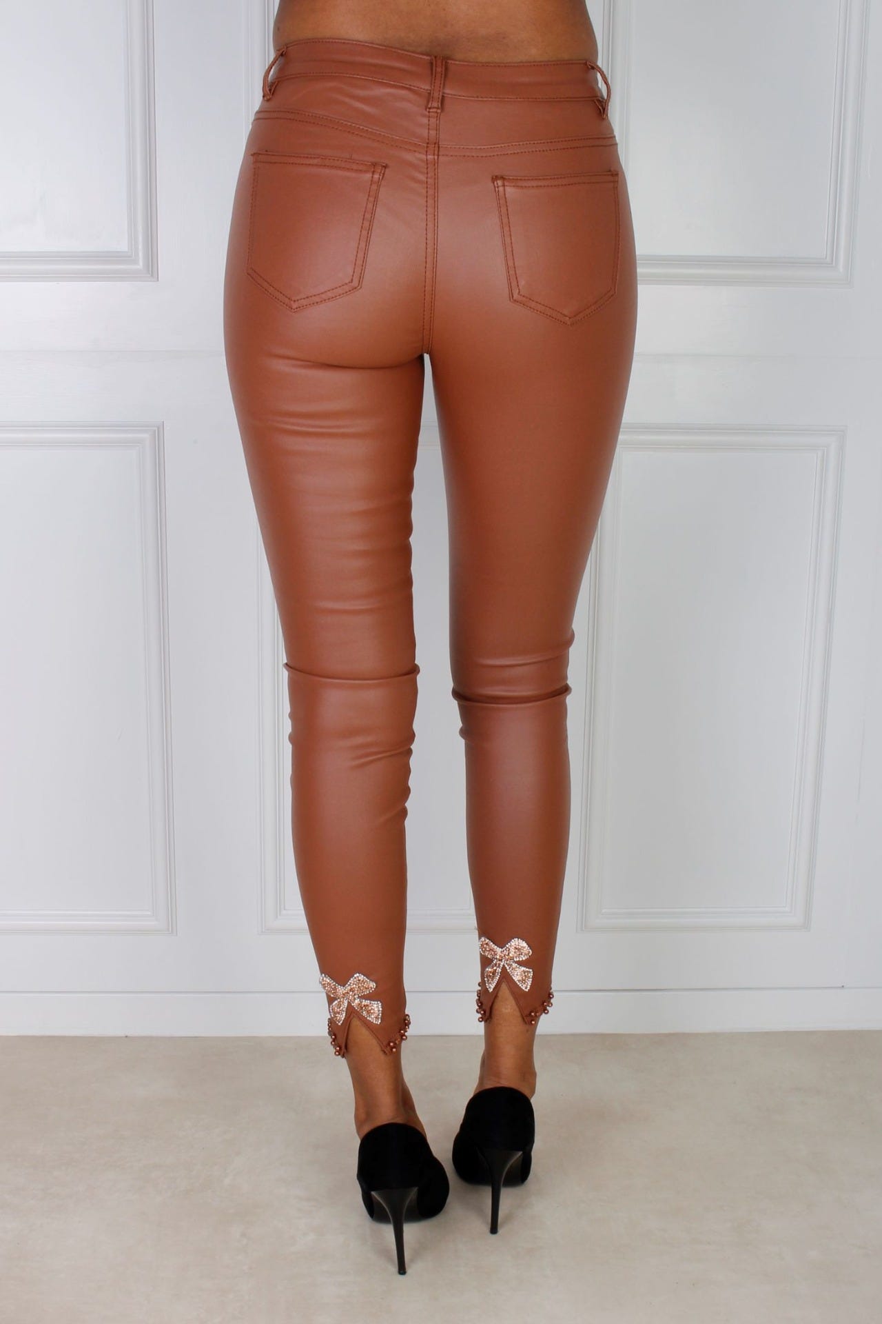 Jeans m. rosett, Camel