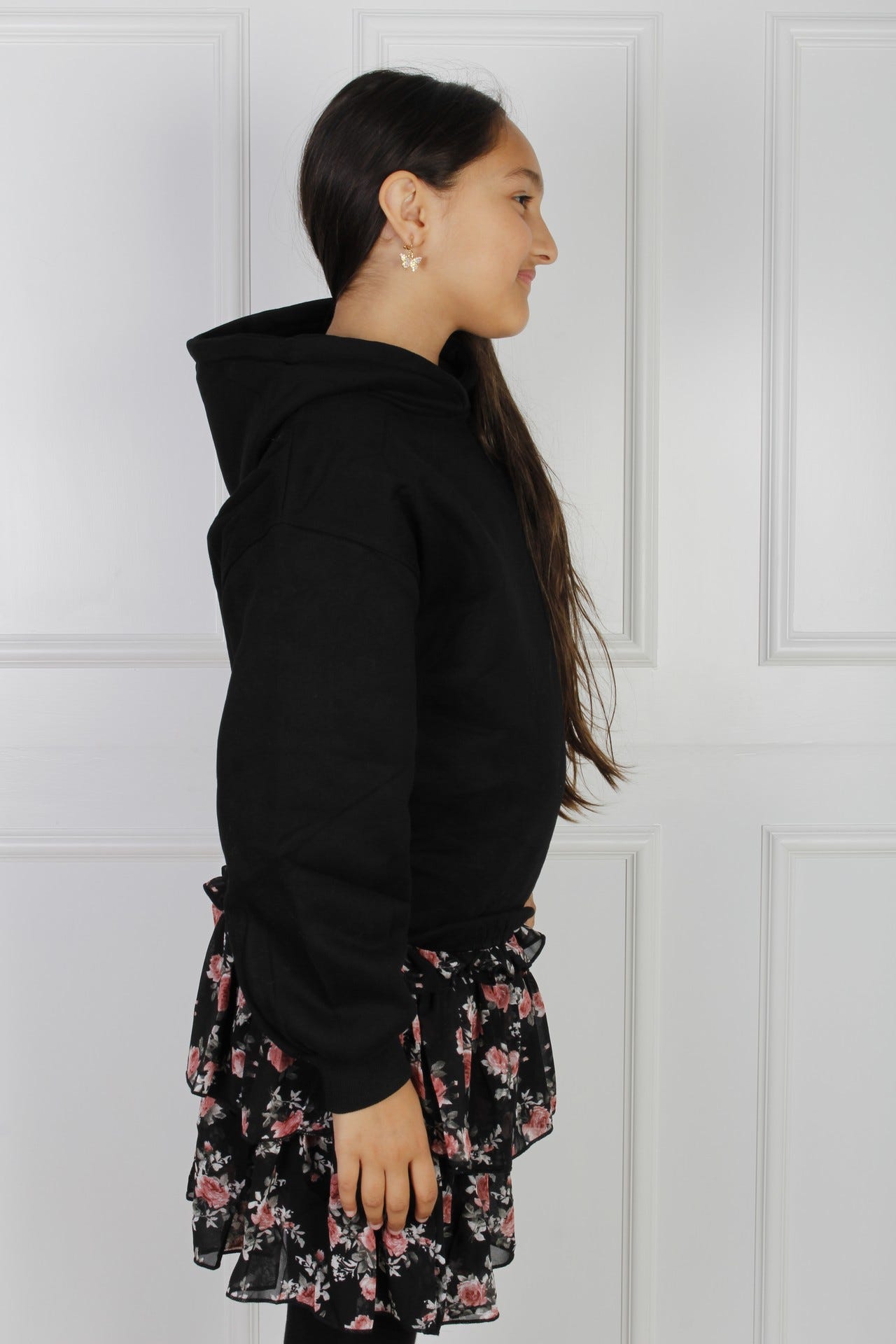 Mjuk hoodie, Svart