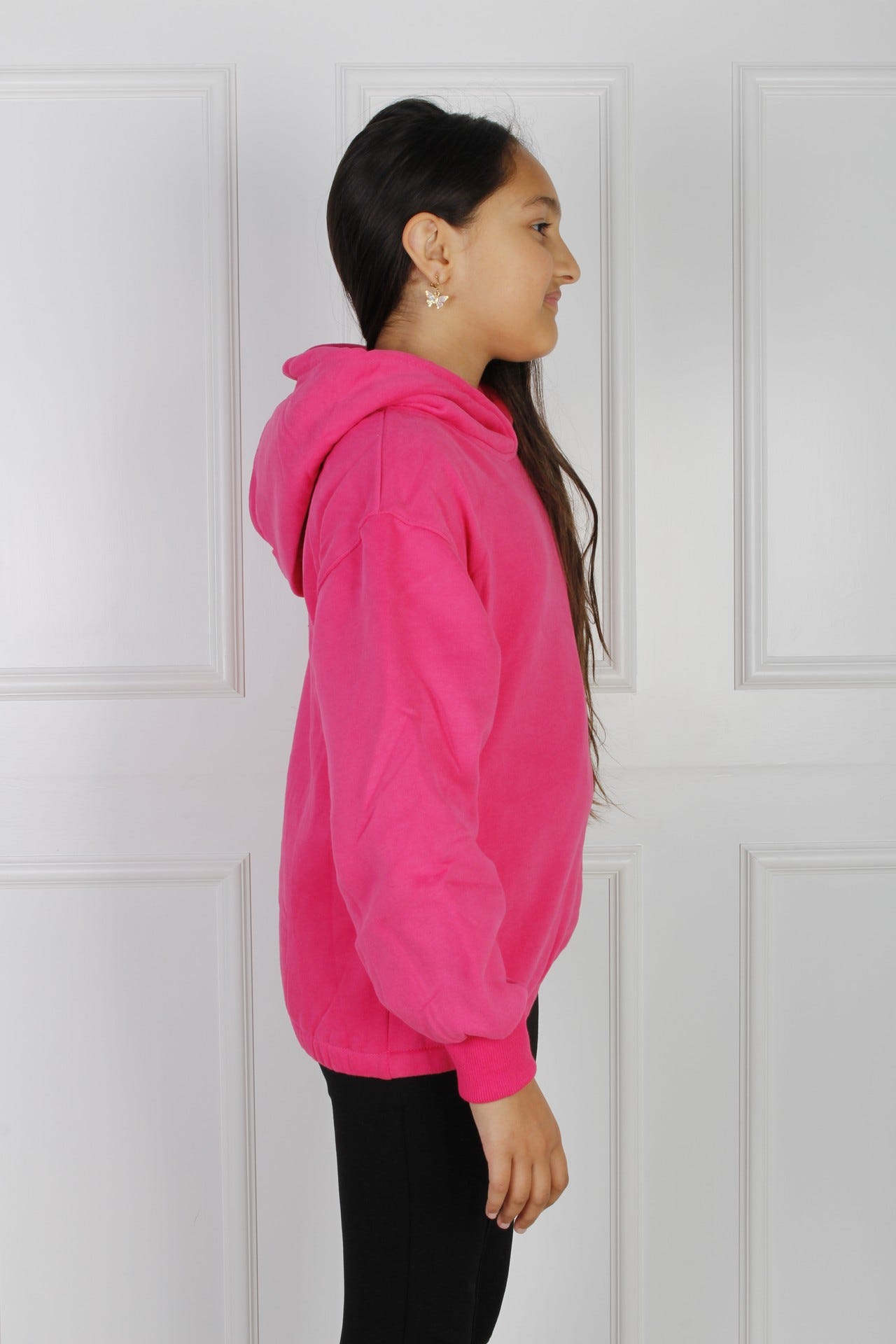 Mjuk hoodie, Rosa