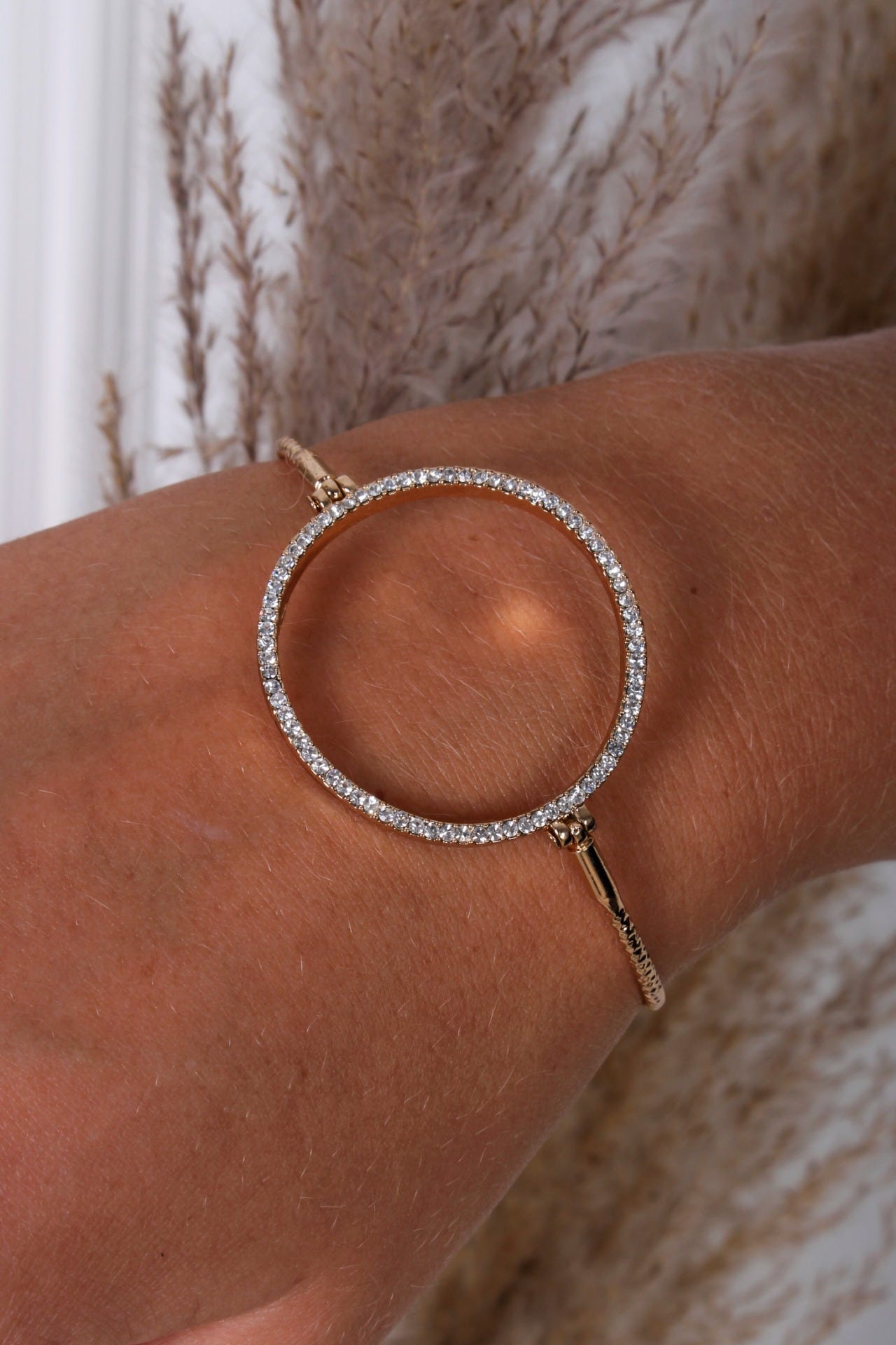 Evy - Armband m. cirkel, Guld