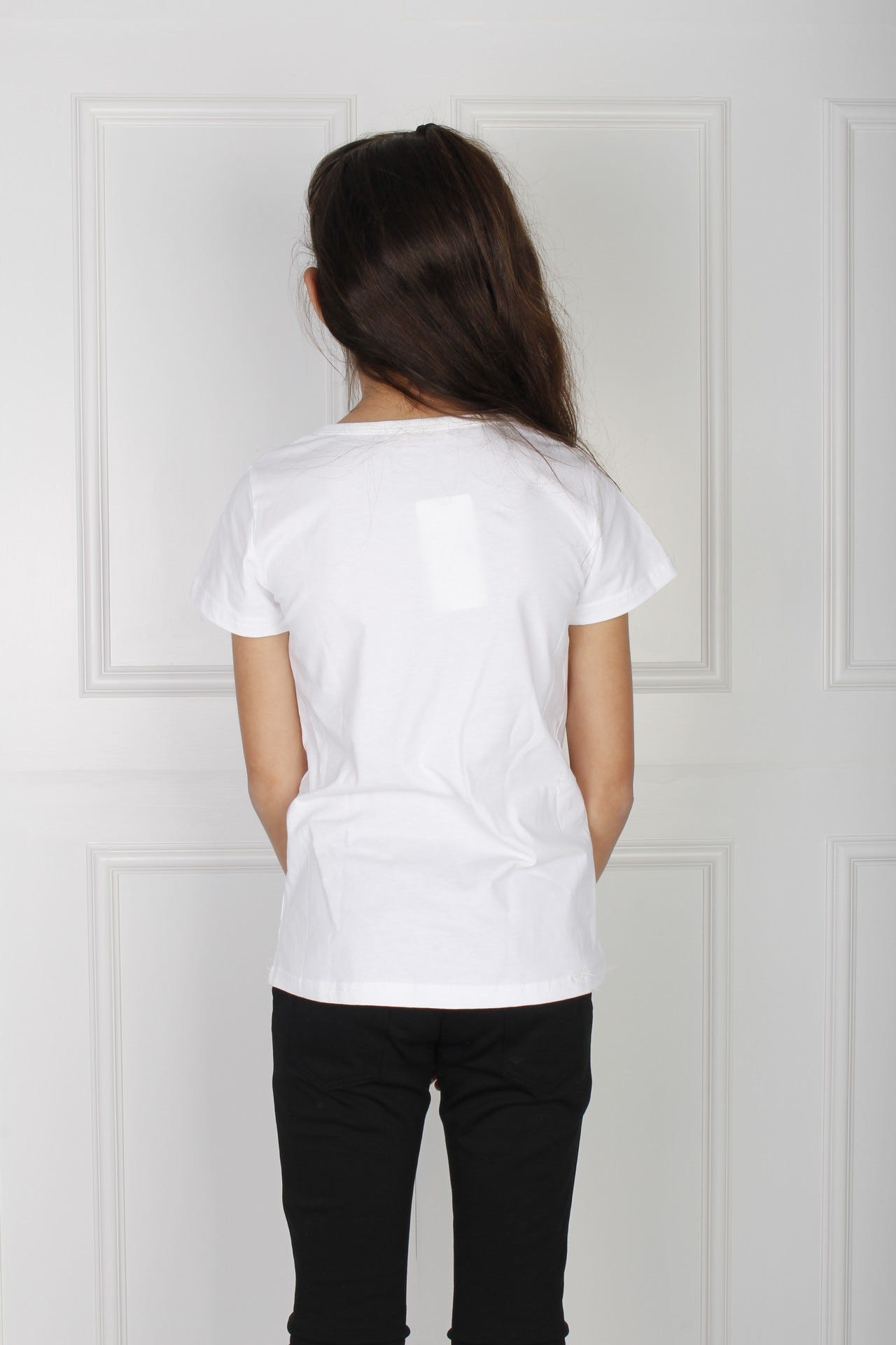 T-shirt m. text, Creme